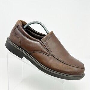 SAS Diplomat Men's Brown Slip-On Loafers Apron Toe Comfort Dress Shoes Size 10.5